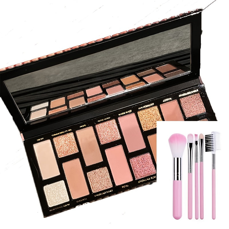 16-Color Beginner Eyeshadow Palette Pearly Matte Finish