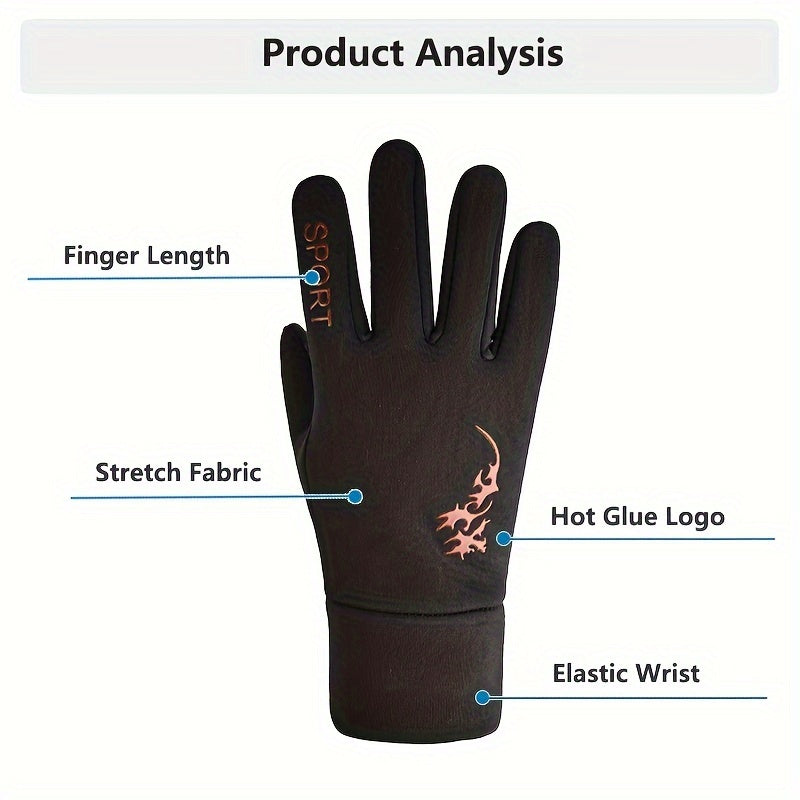 Cold proof Sports Gloves for Outdoor Activities - Touch Screen, Non-slip Grip
