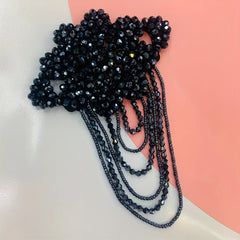 Men's Golden Bead Fringe Flower Costume Jewelry Accessory for Parties