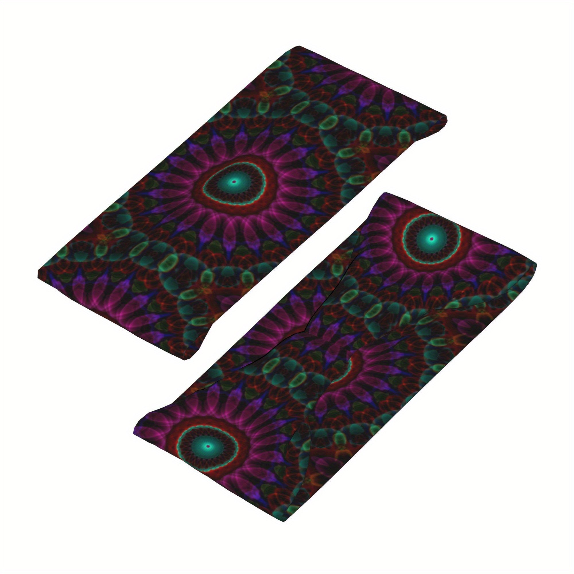 Bohemia Unisex Sports Headband - Purple Green