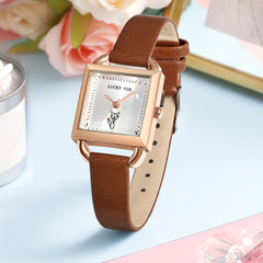 Teen Square Compact Girls Watch Quartz