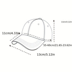 Hip Hop Wig Baseball Cap Adjustable Visor Hat Lightweight Breathable Sun Hat