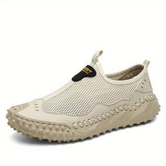 Men's Breathable Mesh Slip On Loafer Shoes Lightweight Anti skid Walking Shoes