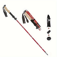 1pc Trekking Poles Lightweight Aluminum Alloy Collapsible Hiking Poles