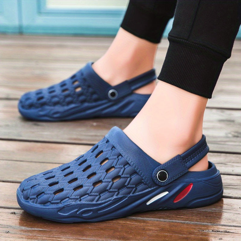 Men's Breathable Closed Toe Clogs Soft Slippers