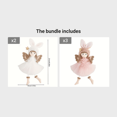 Christmas Wind Angel Girl Doll Tree Pendant