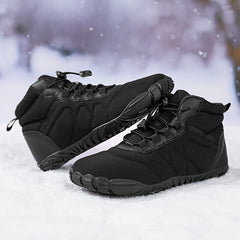 Women's Lace-up Snow Boots with Fleece Lining, Non-slip, Lightweight