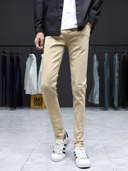 Men's Slim Fit Stretch Jeans Straight Leg Pants
