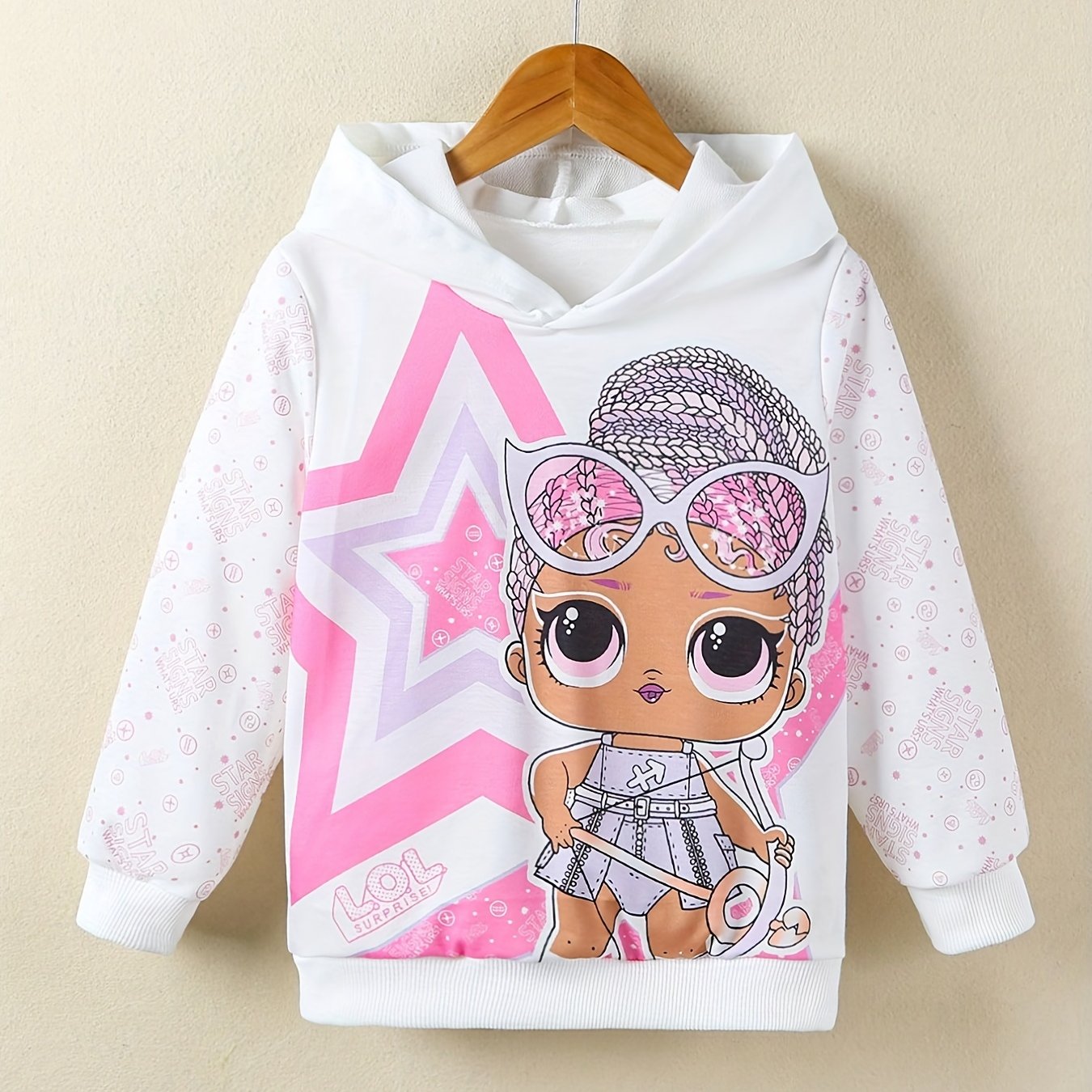 Kids Cartoon Graphic Long Sleeve Sweatshirt Baby Stylish Hoodie