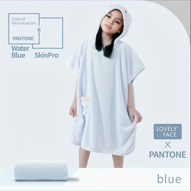 Microfiber Hooded Bathrobe Wearable Bath Towel Soft Absorbent Bath Skirt