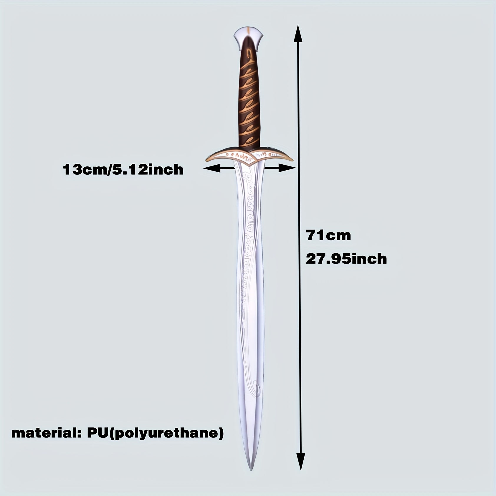 27.95 Inch Foam Prop Sword - Medieval Renaissance Style - Cosplay Gift