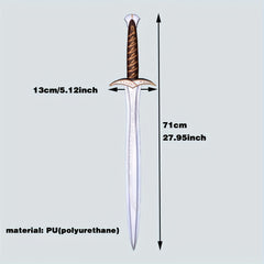 27.95 Inch Foam Prop Sword - Medieval Renaissance Style - Cosplay Gift