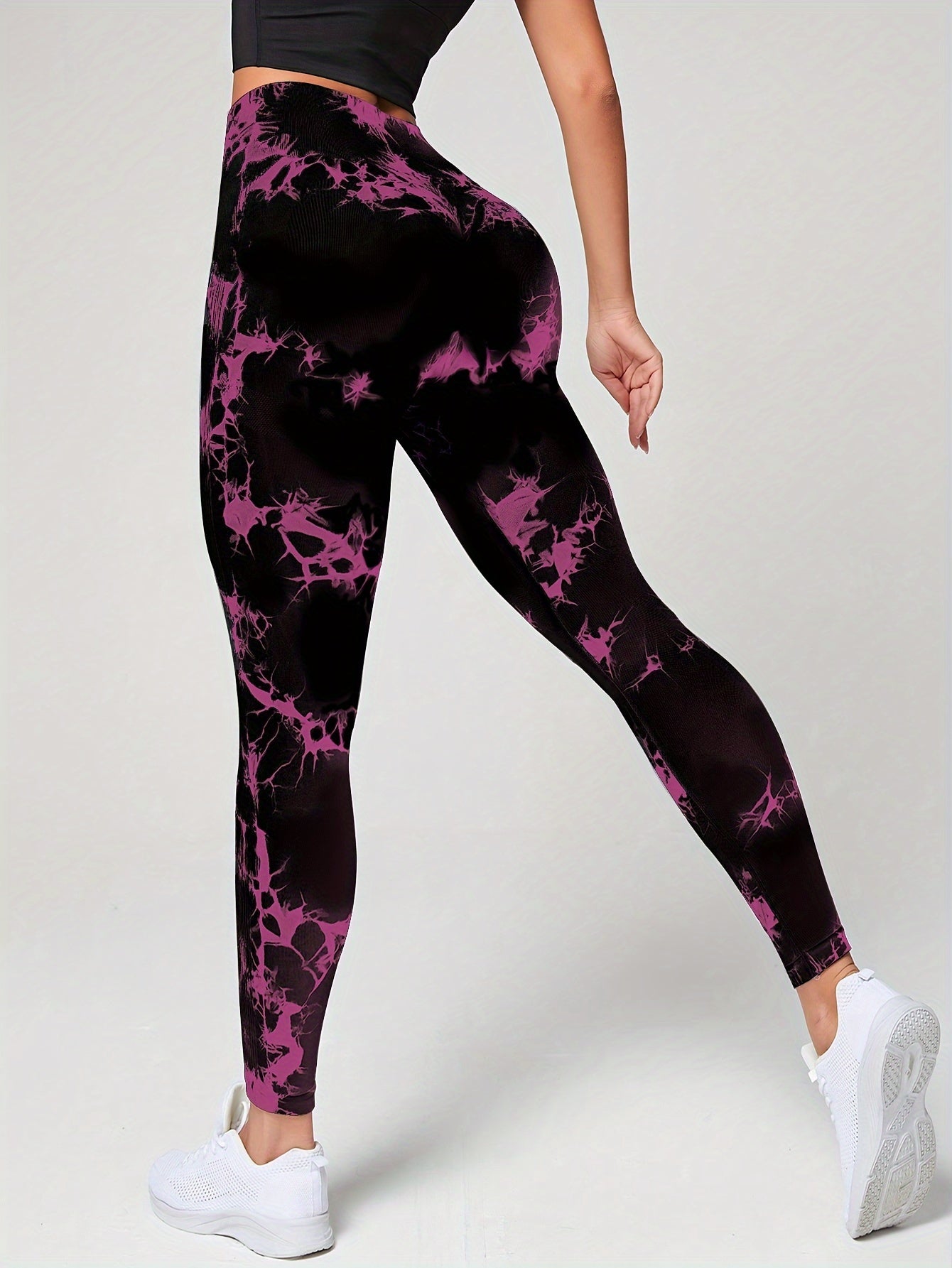 Tie Dye Seamless Fitness Pants Sports Yoga Leggings