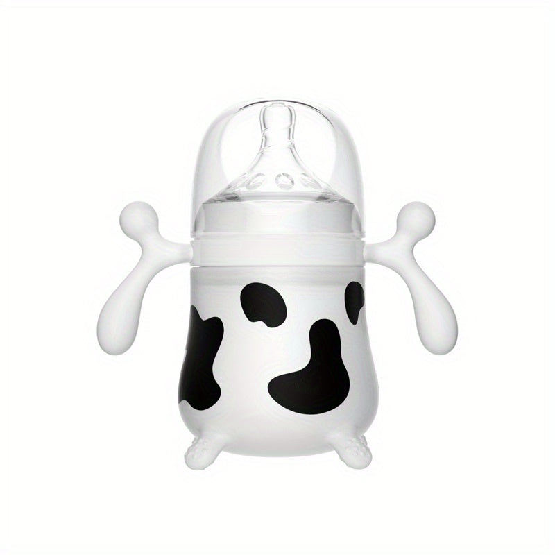 Silicone Newborn Baby Feeding Bottle Anti-fall Anti-flatulence Anti-choking