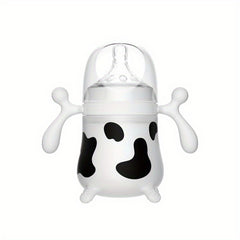 Silicone Newborn Baby Feeding Bottle Anti-fall Anti-flatulence Anti-choking