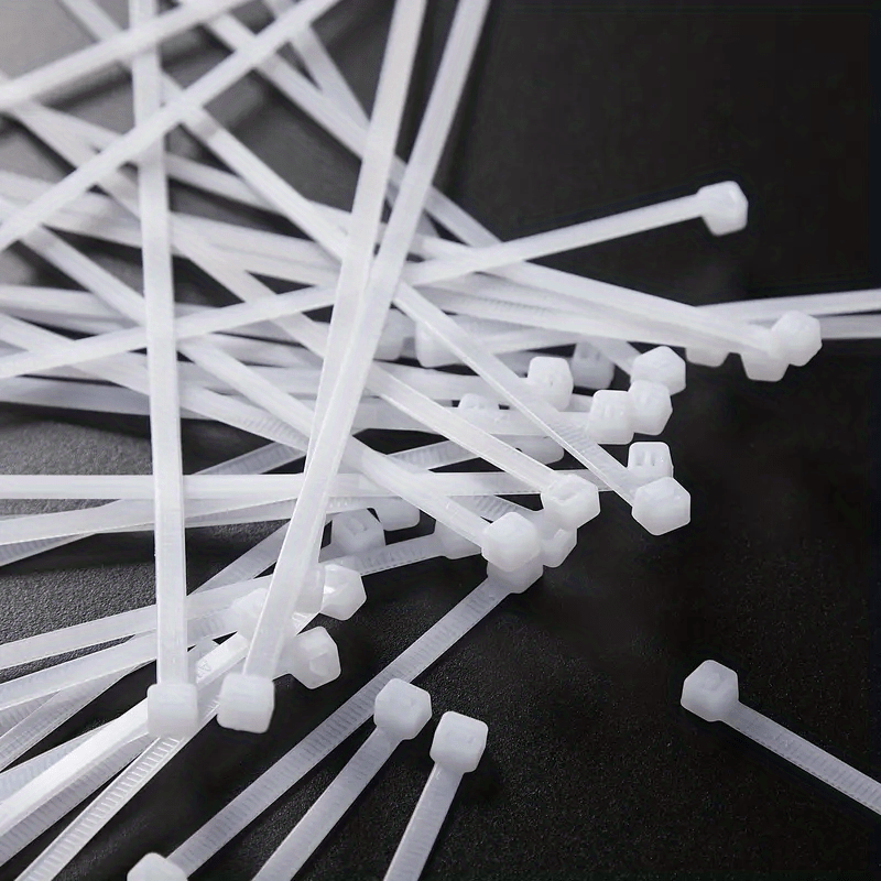 100pcs Waterproof Nylon Tie for Wire Management Home Office Garden