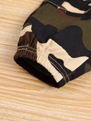 Boys Camo Cargo Pant Plush Warm Winter Trousers Kids Clothes