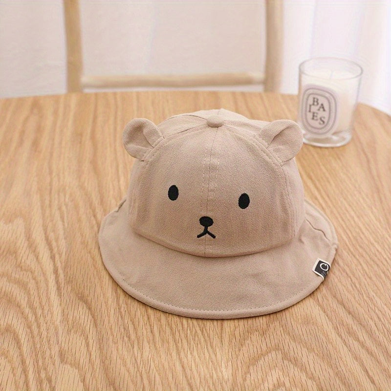 Baby Bear Ear Bucket Hat Fisherman Hat Sunscreen Cap
