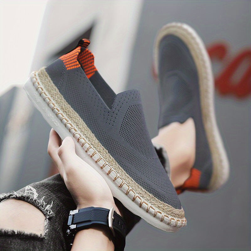 Men's Lightweight Breathable Loafer Shoes Slip On Espadrille Shoes