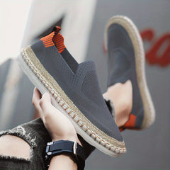Men's Lightweight Breathable Loafer Shoes Slip On Espadrille Shoes