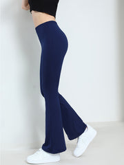Women's Flared Yoga Pants Solid Bootcut Leggings