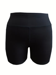 2 Pack Plus Size High Rise Yoga Shorts Set With Phone Pockets