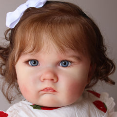 24in Big Fat Doll 3D Beige Reborn Baby Girl Alive Princess Gift