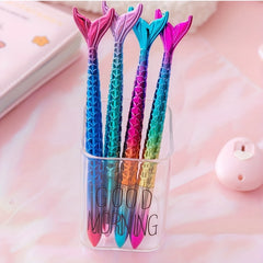 3pcs Mermaid Gel Pens Fun Creative Stationery Supplies for Home School Office