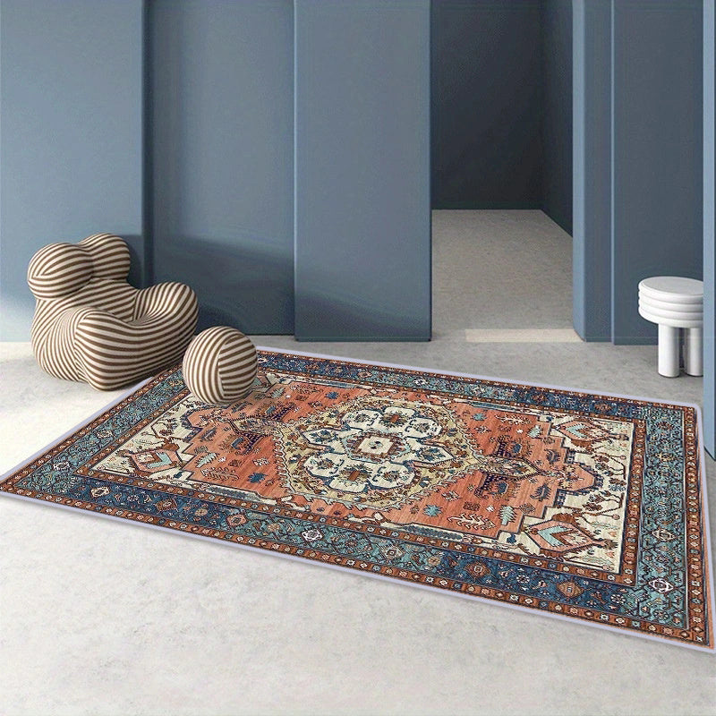 Boho Carpet Floor Mat Ethnic Style Persian Carpet 80 120 Polyester Rectangle Rug