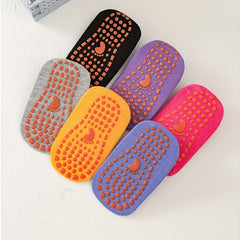 6 Pairs Kid's Non-Slip Silicone Socks Early Education Step Socks