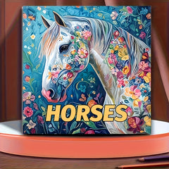 Adult Horse Themed Coloring Book 20 Pages - Ideal for Relaxation and Fun Crafts