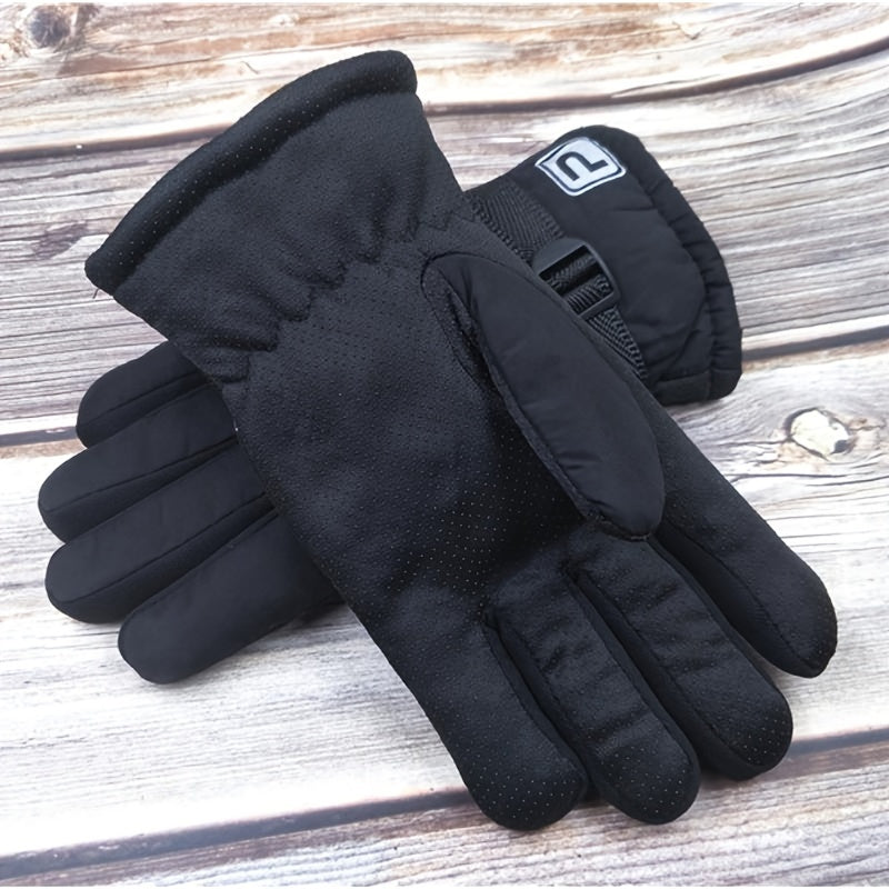 Men's Winter Thick Warm Non-slip Gloves Plus Velvet Large Size