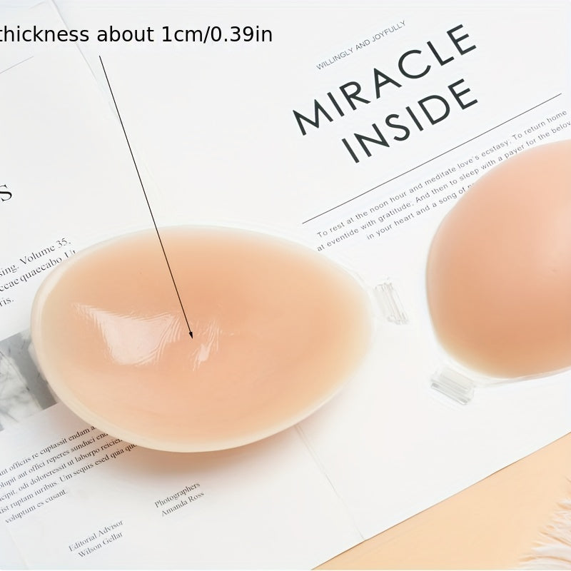2 Pairs Invisible Stick On Lift Bras Strapless Push Up Self Adhesive Bra