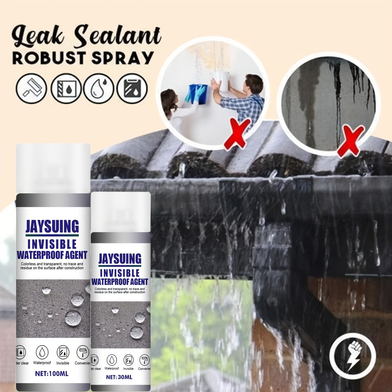Waterproof Adhesive Penetrating Moisture-proof Invisible Toilet Tile Repair