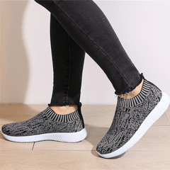Women's Knit Sock Sneakers Casual Slip On Running Shoes Low Top Sports Shoes