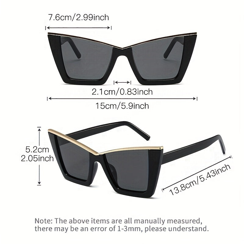 Y2K Cat Eye Sunglasses Beach Party Club UV400