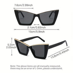 Y2K Cat Eye Sunglasses Beach Party Club UV400