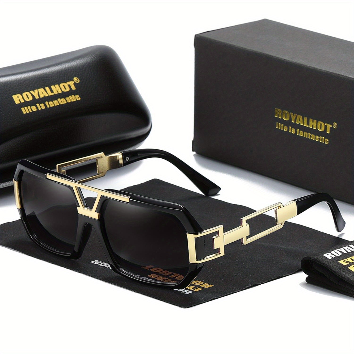 RoyalHot Square Frame Outdoor Sunglasses for Fishing