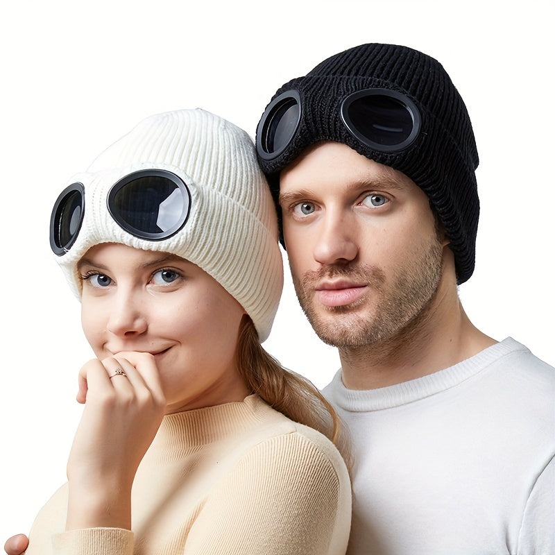 Windproof Knitted Hat for Skiing Winter Hiking