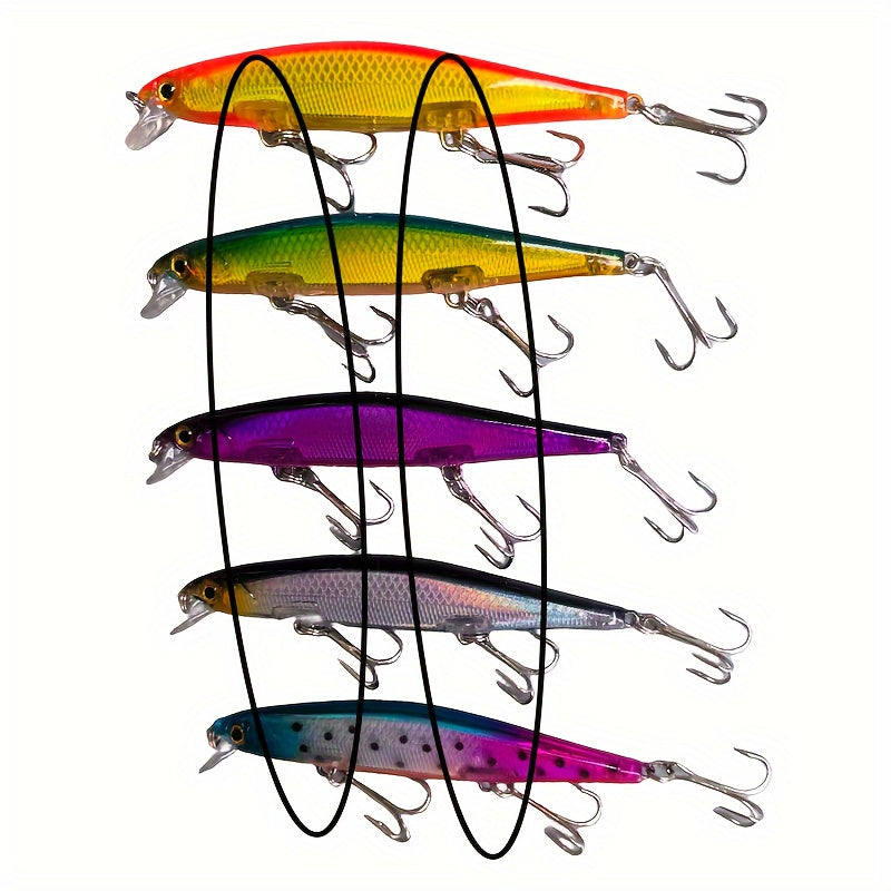 Slow Sinking Minnow Lure Bionic Jerkbait with Steel Bead