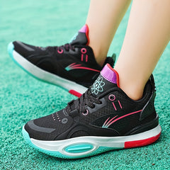 Men's Block Bball Shoes Comfy Breathable Non Slip Sneakers
