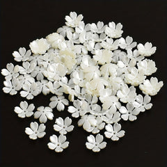 100pcs 15mm Wind Chime Flower Beads ABS Pearl Flower Beads Caps End Caps