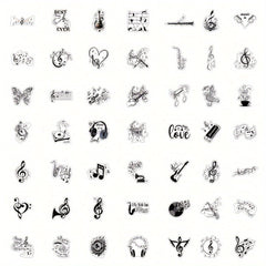 50pcs Waterpoof Graffiti Stickers for Suitcases Laptop Helmet Scrapbook DIY