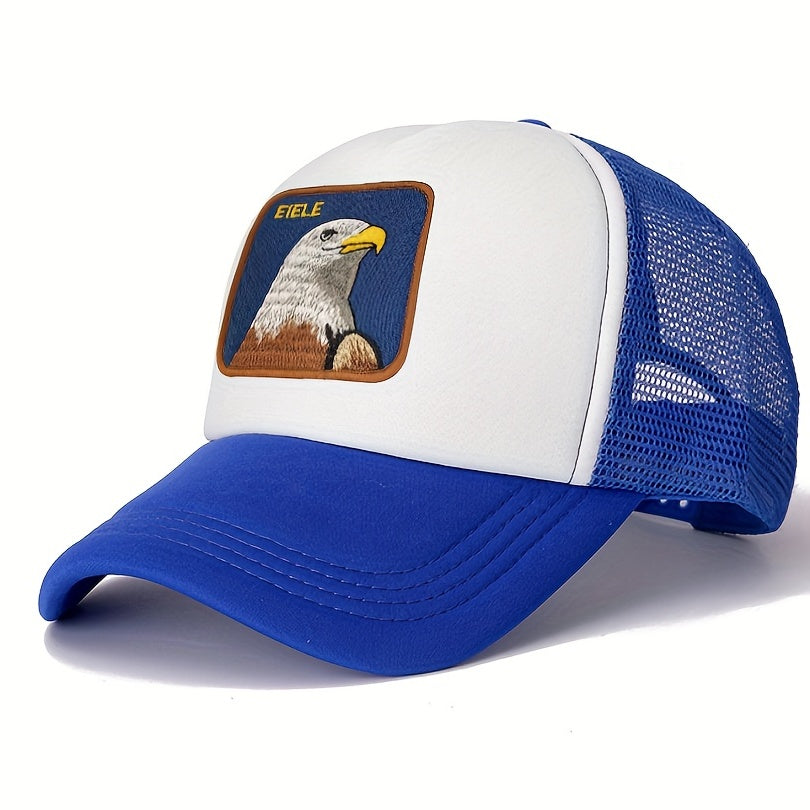 Eagle Embroidery Patch Baseball Cap Unisex Mesh Trucker Hat