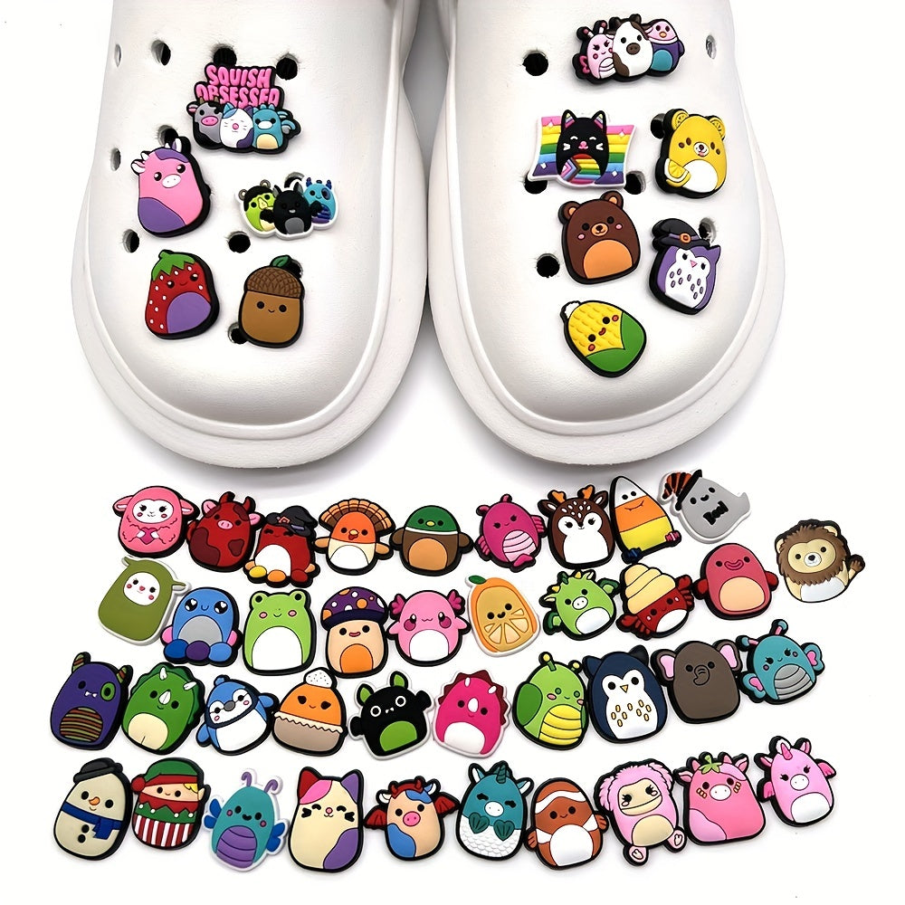 50pcs Cartoon Shoe Charms for DIY Garden Shoe Buckle Accessories
