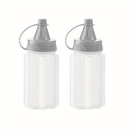 4pcs Portable Seasoning Bottle Squeeze Kitchen Salad Bottle for Outdoor Camping