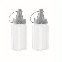 4pcs Portable Seasoning Bottle Squeeze Kitchen Salad Bottle for Outdoor Camping