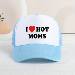 Hot Moms Baseball Cap Mesh Trucker Hat Adjustable Sunscreen Dad Hat