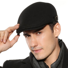 Adjustable Wool Beret for Stylish and Warm Fall/Winter