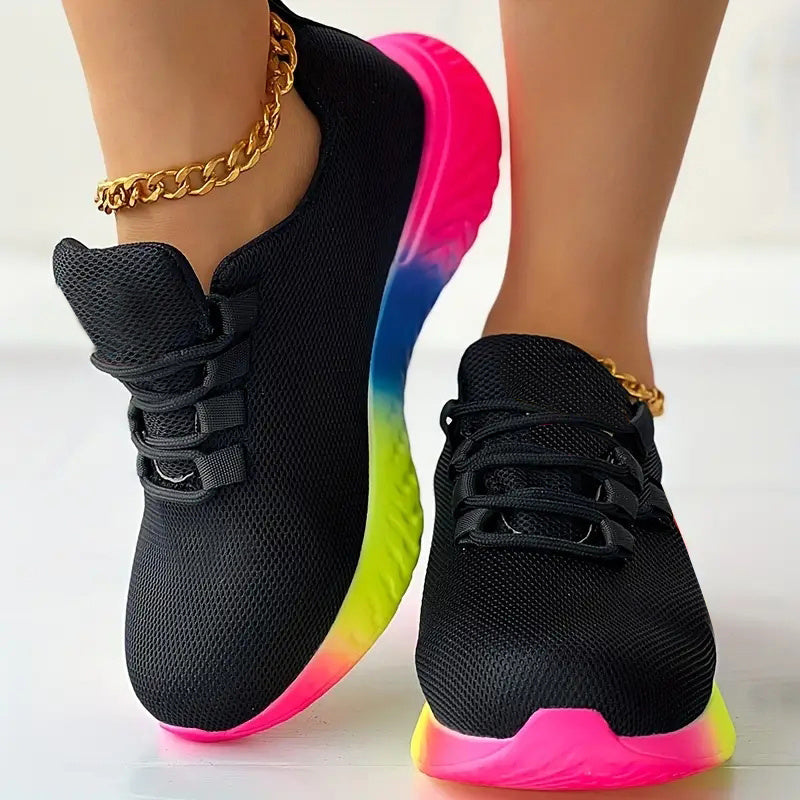 Women's Colorful Running Shoes Lightweight Breathable Outdoor Sneakers